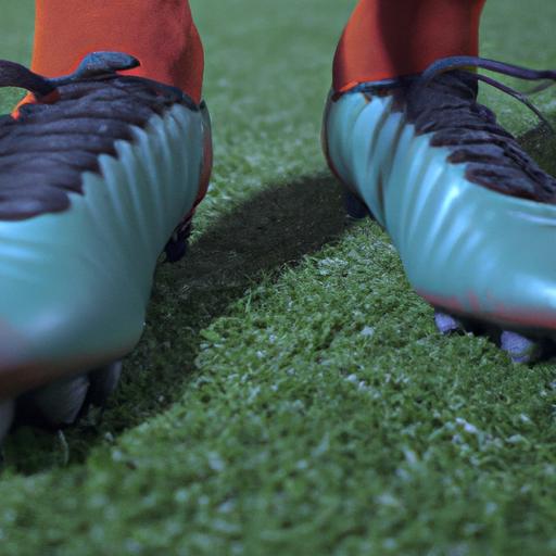 Gần cận về đôi giày của cầu thủ bóng đá với độ phân giải 4k