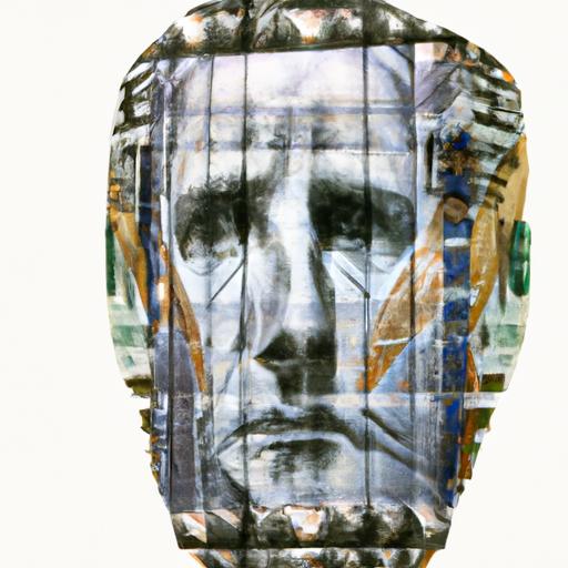 Hình ảnh đầu Messi được tạo ra từ những tờ tiền trăm đô