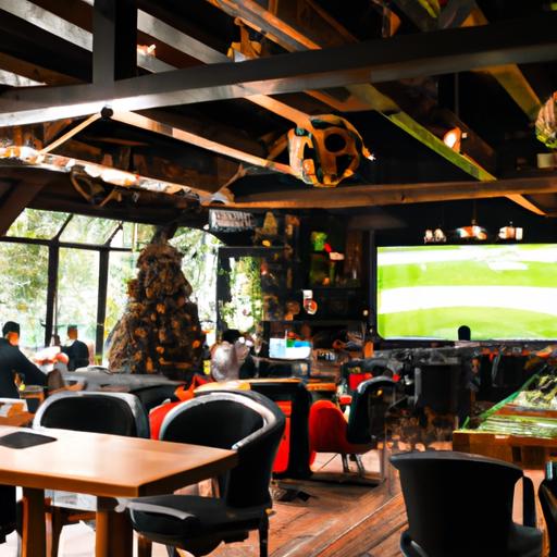 Quán cafe sang trọng và rộng rãi với nhiều màn hình phát trực tiếp bóng đá tại Hà Nội