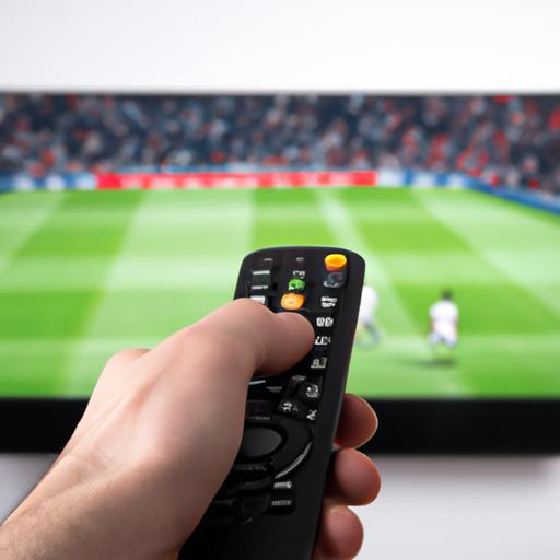 Xem bóng đá trên TV với điều khiển từ xa